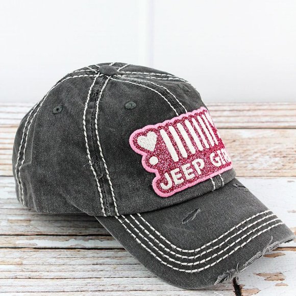 NWT Distressed Jeep Girl Cap - Picture 2 of 3